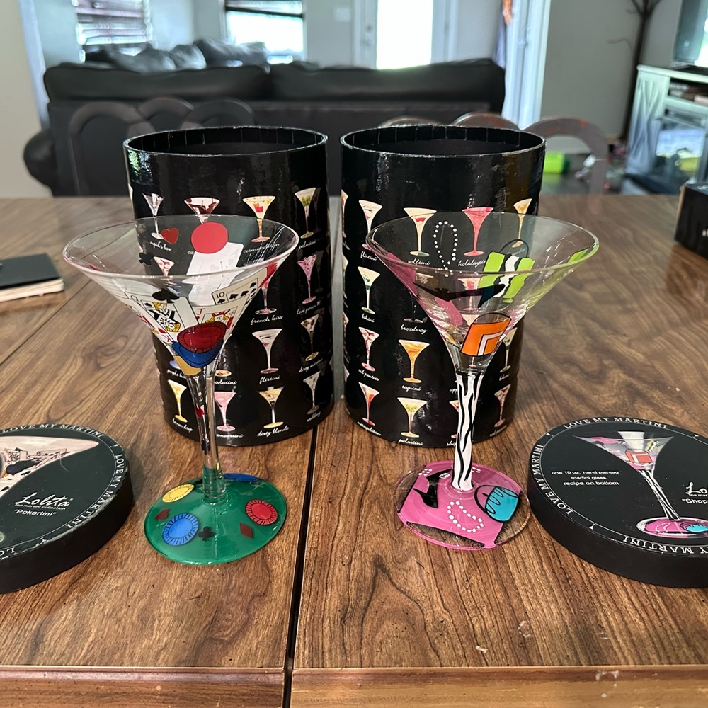 Lolita Artistic Martini Glass Set